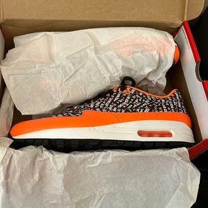 Nike Air max 1 premium “just do it” orange color way
